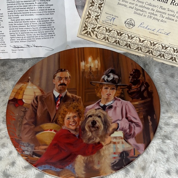 Annie Collector Plate Series 1986 by Knowles Fine China Seventh Issue - Picture 10 of 11